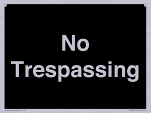 No Trespassing